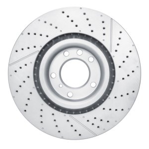 Mercedes-Benz G63 AMG Brake Rotor (1) - Front - R1 Concepts - GeoSPEC Coated Rotor - Drilled and Slotted - `13-`18